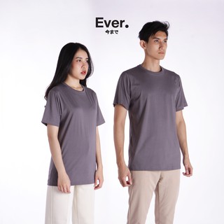 เสื้อยืดเปล่าสีเทา [Extra Soft Cotton-Ever T-SHIRT ] ผ้านุ่ม เรียบลื่น ใส่สบาย! ไม่ยับ! ไม่ย้วย!