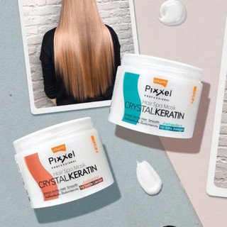 🐟เคราติน ขนแกะ โลแลน Lolane Pixxel Hair Spa Mask CRYSTAL KERATIN ผมนุ่มสลวย เงางาม สูตรผมทำสี, ผมแห้งเสียมาก 4.9