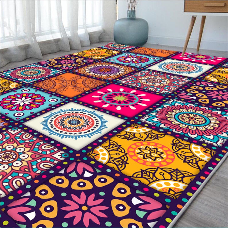 พร้อมส่ง 160*230cm พรมห้องนั่งเล่น พรมสไตล์ตุรกี พรมสไตล์อเมริกัน พรมมินิมอล พรมห้องนั่งเล่นวินเทจ มีหลายขนาดให้เลือก