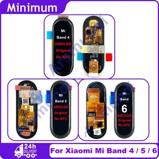 Amoled หน้าจอสัมผัสดิจิทัล LCD สําหรับ Xiaomi Mi Band 4 5 6 7 Xiaomi Band Smart Watch 5.0