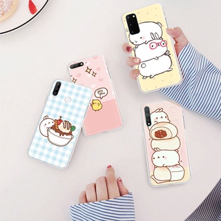 Ml-199 เคสโทรศัพท์มือถือแบบนิ่ม ใส ลายการ์ตูนกระต่าย Molang สําหรับ VIVO Y35 Y21 Y21S Y33S Y31 Y51 Y11S Y12S Y11 Y20 Y20I Y20S Y12 Y15 Y17 Y19