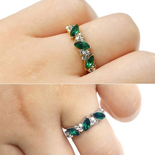 BluelansRhinestone Finger Knuckle Ring แฟชั่น