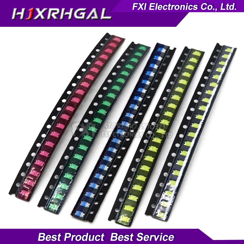 100pcs 1206 SMD LED light Package LED Package Red White Green Blue Yellow 1206 led in stock  new original