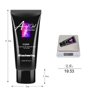 💅🏻 Poly gel เจลต่อเล็บ Misscheering (15 ml) โพลี่เจลต่อเล็บ เนื้อใส ชมพู ชมพูนู้ด POLYGEL Acrylicgel ✨