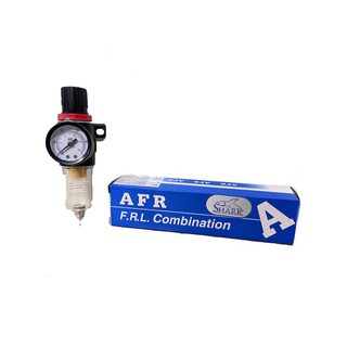 ชุดกรองลมดักน้ำปรับแรงดันลม ขนาด1/4 รุ่น ตัวตั้งลม ตัวปรับลม AFR2000 Air Filter Regulator ขนาด 2หุล 1/4" SHARK