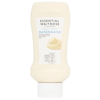 ESSENTIAL WAITROSE HALF FAT MAYONNAISE 450ml.มายองเนส อาหารและเครื่องดื่ม เครื่องปรุง  น้ำสลัด