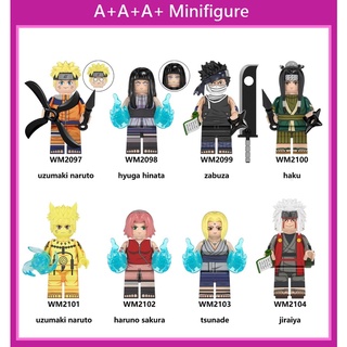  Minifigures Wm6107 Naruto Anime บล็อคตัวต่อของเล่นสําหรับเด็ก