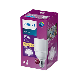 🔥แนะนำ!! หลอดไฟ LED 15 วัตต์ Warm White PHILIPS รุ่น LEDBRIGHT T70 E27 Light Bulbs