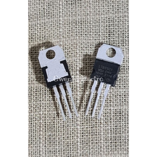 ตัวควบคุม IC 7805 L7805 L7805CV LM7805 ST, ทรานซิสเตอร์ L7805 by ST