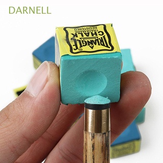 Darnell ชอล์กสี่เหลี่ยมคาร์บอเนตคาร์บอเนตกันลื่นสีฟ้า/สีเขียวสําหรับบิลเลียดสนุกเกอร์