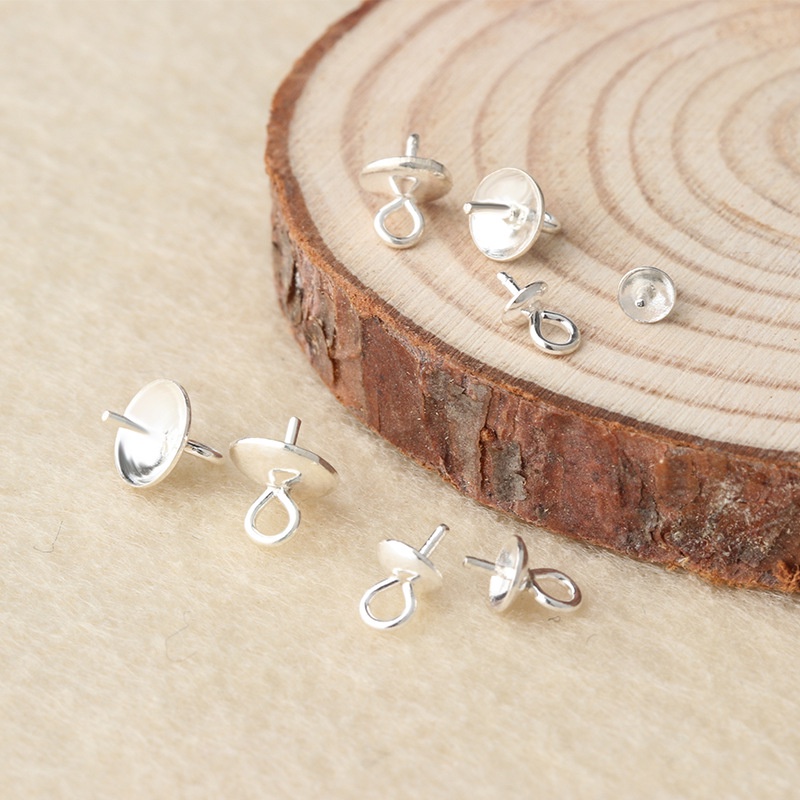 ฝาเงิน S925 ทรงกลมเรียบ-DS006