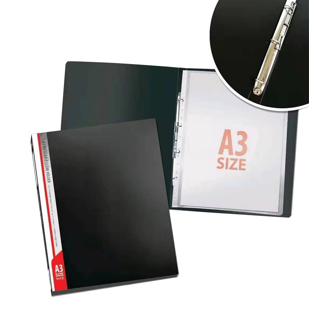 แฟ้ม A3 แฟ้มเอกสาร แฟ้มโชว์เอกสาร แฟ้มใส่แบบ แนวตั้ง เติมไส้ได้ VT2112/KCH-3113 , ไส้แฟ้ม A3 VT2103 - รูปที่ 6