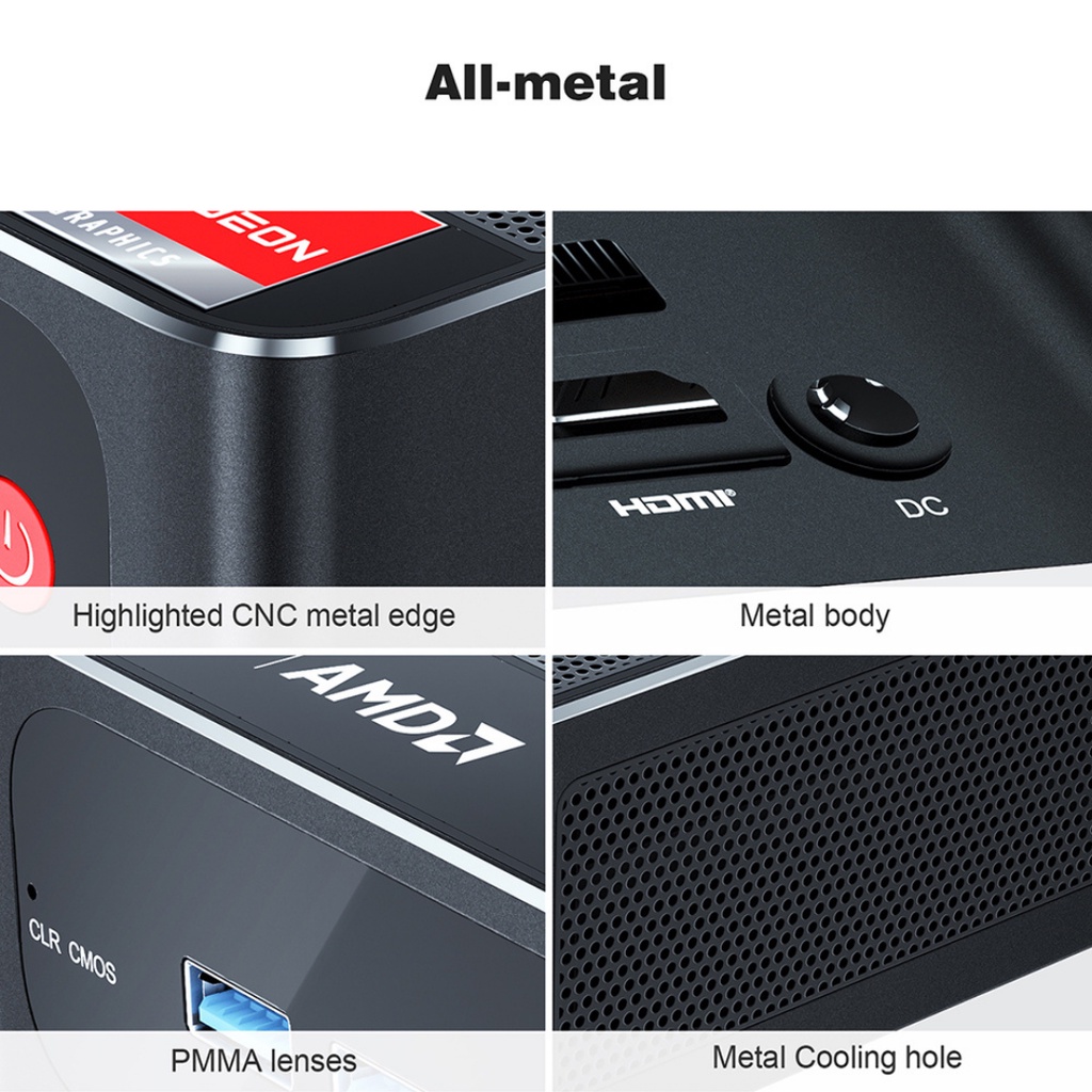 Beelink Mini PC SER3 AMD Ryzen 7 3750H(up to 4 GHz) ram 16 NVMe M.2 SSD