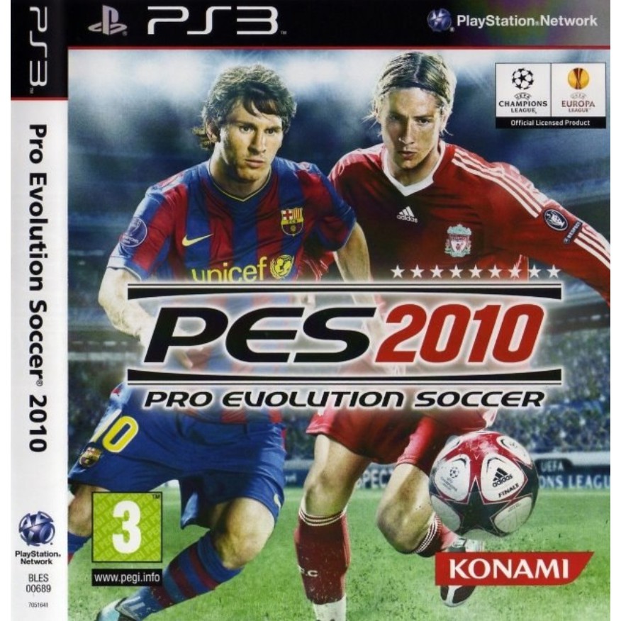 แผ่นเกมส์ PS3 PES 2010