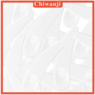 [Chiwanji] ช้อนพลาสติกสีขาวสําหรับตักครีม 100 ชิ้น