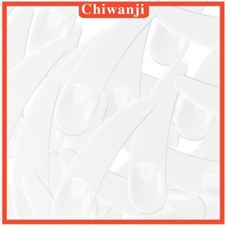 [Chiwanji] ช้อนพลาสติกสีขาวสําหรับตักครีม 100 ชิ้น