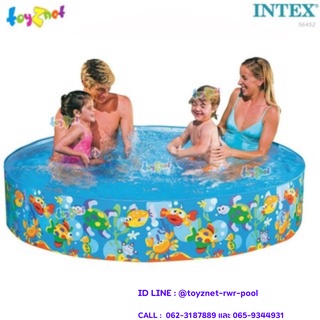 Intex สระน้ำ สระขอบตั้ง ลายการ์ตูน สัตว์น้ำใต้ทะเล 6 ฟุต (1.83x0.38 ม.) รุ่น 56452