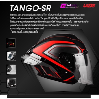 ##หมวกกันน็อค Tango-SR - HEXA Black-Red-Grey-Matt (Spoiler *แถม ) สอบถามก่อนสั่งซื้อ