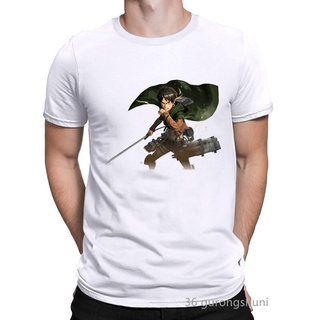 ใหม่ เสื้อยืดแขนสั้น พิมพ์ลายการ์ตูนมังงะ Attack On Titan Eren Mikasa สไตล์ญี่ปุ่น สําหรับผู้ชาย 2022S-5XL