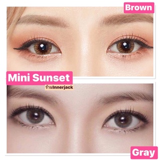 🥰Mini Sunset Brown,Gray🥰สายตาปกติ,-0.50,-0.75,-1.25,-1.50,-2.00,-2.25,-2.50,-4.00(kitty kawaii)