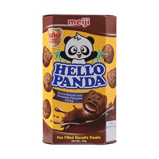 เมจิเฮลโลแพนด้าช็อกโกแลตบิสกิต 50กรัม Meiji Hello Panda Chocolate Biscuit 50g.