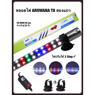 Roxin LED Lamp หลอดไฟ LED Arowana GX-D800 80cm. สำหรับตู้ขนาด 32 นิ้วใช้สำหรับตู้ปลามังกร บ่อปลา ตู้ปลา หลอด LED