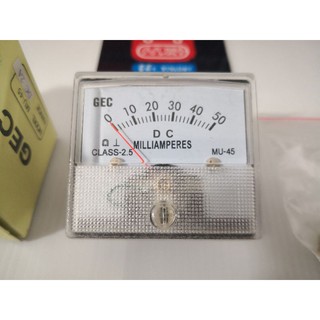 Gec Panel Meter 0-50Ma (Milliamperes) DC มิเตอร์​แบบเข็ม  ของใหม่ไม่ได้ใช้ครับ