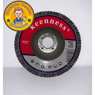 (1ใบ) กระดาษทรายซ้อน Keenness 4 นิ้ว หลังแข็ง เบอร์ 40-320 ขัดเหล็ก ขัดสแตนเลส งานไม้ งานโลหะ