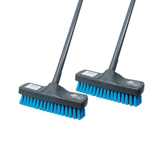 แปรงขัดพื้น แพ็คคู่ สีเทา แปรงขัดอเนกประสงค์ Floor brush, twin pack, gray