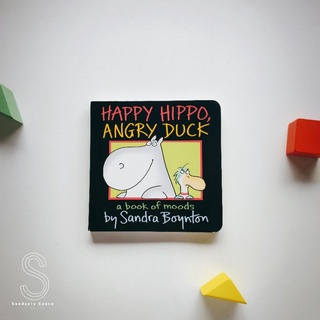 [พร้อมส่ง] นิทานบอร์ดบุคภาษาอังกฤษ Happy Hippo, Angry duck by Sandra Boynton