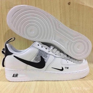 NIKE AIR FORCE 1 LV8 Utility “black-white” (Box Set)  จ่ายเงินปลายทางได้