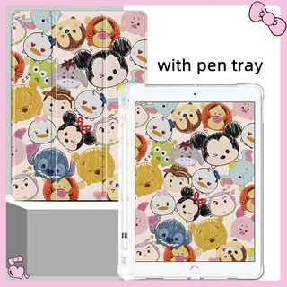 【with pen tray】เคสไอแพดMickey and Minnie ipad gen9 air4 การ์ตูน เคส ipad gen8 ipad air Gen7 mini6 case ipad mini Gen6 10.2 9.7 Pro 11