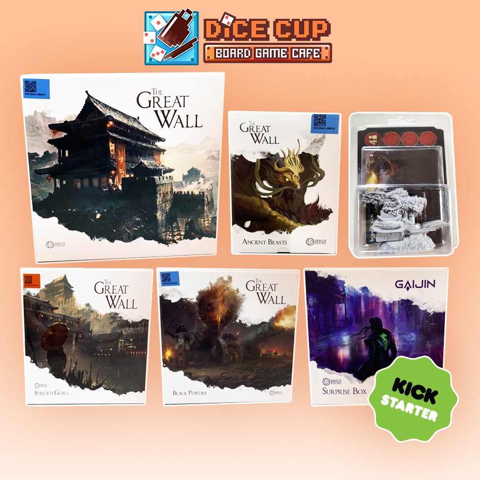 [ของแท้] The Great Wall Kickstarter: Dragon Gameplay All-in [Miniature Version] + Iron Dragon Miniture Board Game