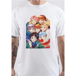 [S-5XL] เสื้อยืด ผ้าฝ้าย พิมพ์ลายการ์ตูน Bts Kawaii น่ารัก แฟชั่นสําหรับผู้ชาย และผู้หญิง