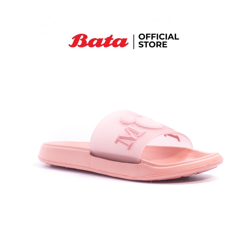 Bata บาจา รองเท้าเล่นน้ำสงกรานต์ รองเท้าแตะลุยน้ำสงกรานต์ สวมใส่ง่าย น้ำหนักเบา สำหรับเด็กผู้หญิง รุ่น Mickey สีชมพู 4615680