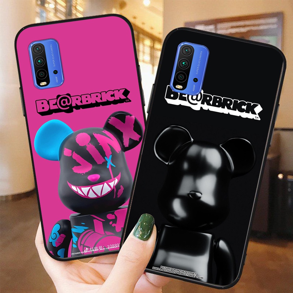 เคสโทรศัพท์สําหรับ xiaomi redmi 9t พิมพ์หมี kaws be@rbrick clot x nike