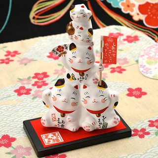 แมวกวัก แมวนำโชค แมวโชคดี lucky cat (งานญี่ปุ่น)