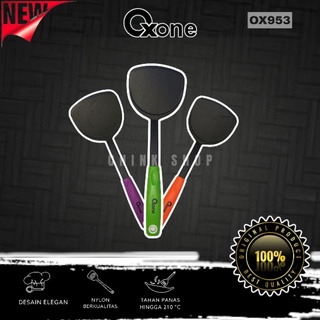 [นําเข้า] Ox953 ลูกข่างไนล่อน ด้ามจับสี SPATULA OSENGAN