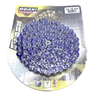 โซ่ OSAKI  FLASH 420-112L สีน้ำเงิน รหัสสินค้า OSK-0090023140