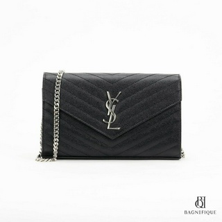 YSL WOC 9" BLACK CHEVRON SHW