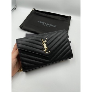 (พร้อมส่ง) YSL woc 9” อะไหล่ทอง คาเวียร์ 1:1 หนังแท้ ❌ผ่อนได้