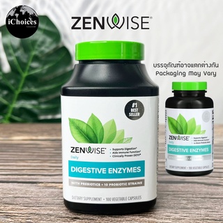 [Zenwise Health] Daily Digestive Enzymes with Prebiotics + Probiotics 180 Vegetable Capsules พรีไบโอติค+โปรไบโอติค