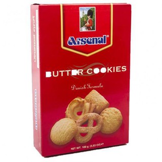 อาร์เซนอล บัตเตอร์ คุกกี้ 100 กรัมCookies-Biscuits