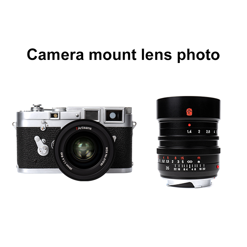 7Artisans เลนส์กล้อง 35mm F1 . 4 สําหรับกล้อง Leica M Mount Lens Cameras Manual Mf M240 M3 M6 M7 M8 M9 M10