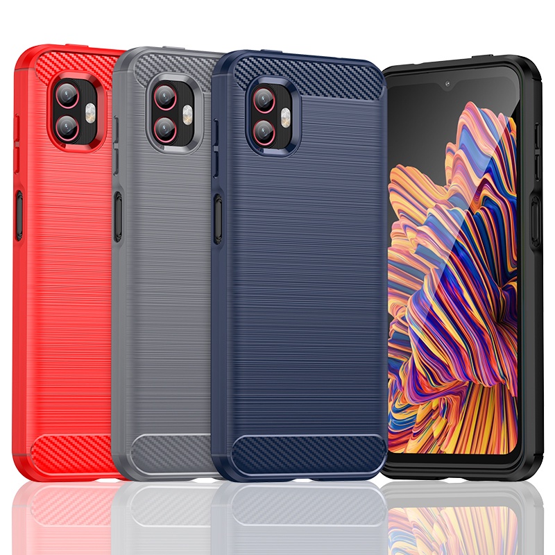 สําหรับ Samsung Galaxy XCover 6 Pro Ultra Slim Brushed Texture กันกระแทก Soft TPU Case Cover