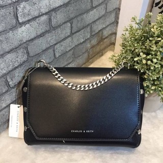 CHARLES &amp; KEITH STUDDED CHAIN CROSSBODY