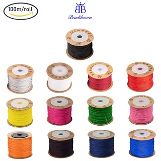 Ready Stock 100m Nylon Thread Chinese Knotting Cord for DIY Crafts Jewelry Making 0.8mm