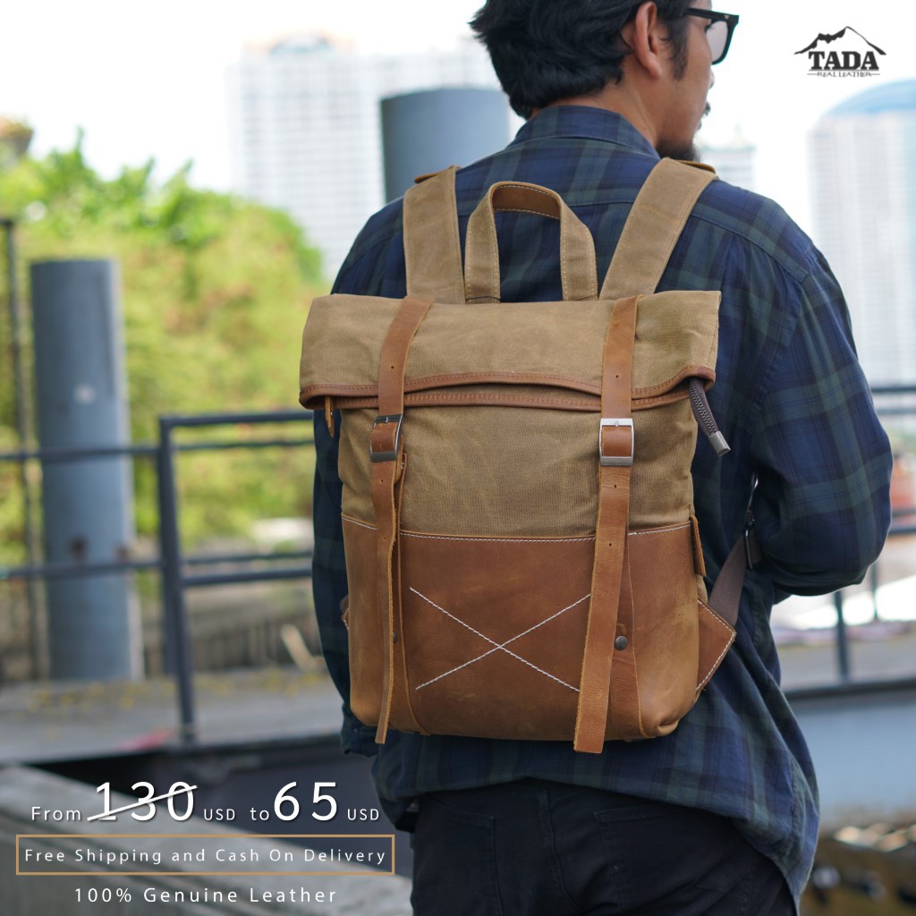 กระเป๋าเป้ผ้าแคนวาส รุ่น B-LBR-250