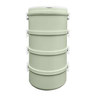 🔥HOT🔥 ปิ่นโตรักษ์โลก DIY 4 ชั้น DEIM สีเขียว ภาชนะใส่อาหาร TIFFIN CARRIER DEIM DIY 4-TIER GREEN