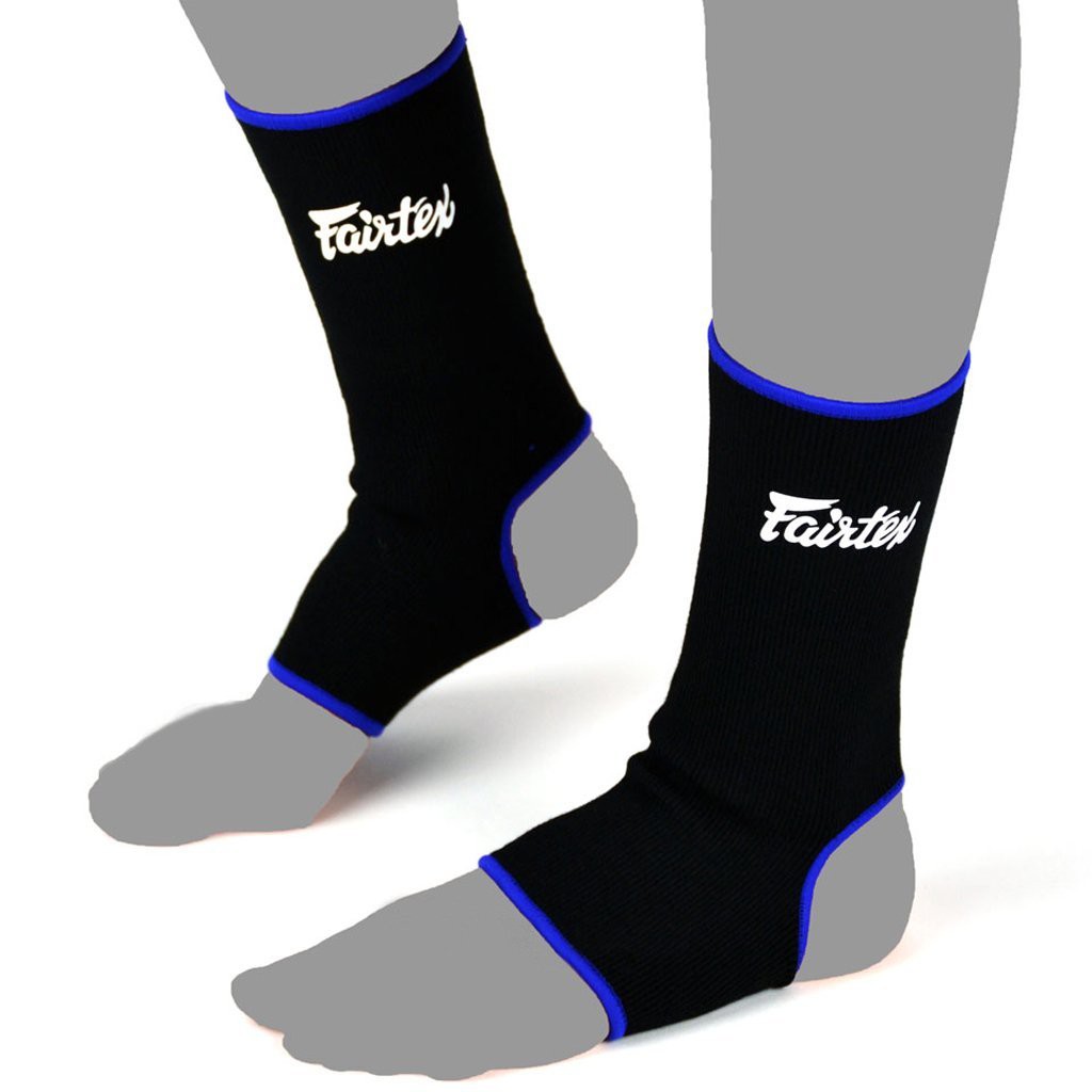 Fairtex แฟร์แท็ค แองเกิ้ล แองเกิล ดำขอบน้ำเงิน สนับเท้า รัดข้อเท้า เหมาะชกมวย ออกกำลังกาย Ankle Support Protector